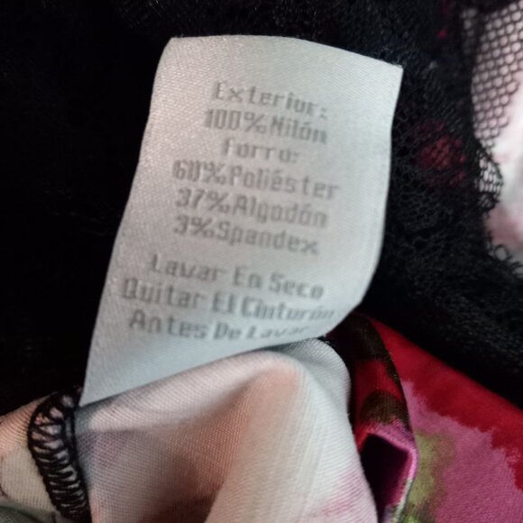 Pearl By Georgina Chapman of Marchesa Size 4 Dress Black Floral Lace Midi Flirty - Picture 14 of 14